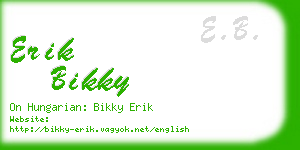 erik bikky business card